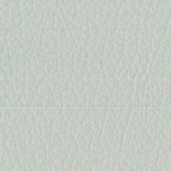 Leather sample, cool grey, mottled texture with code “M06 B0142” in horizontal text; matte finish, natural grain, substantial thickness.